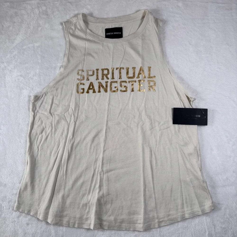 Spritiaul Gangster SG SHINE JADE MUSCLE TANK - Picture 2 of 10